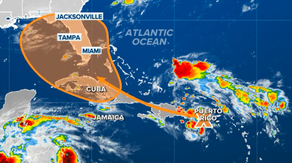 Tropical disturbance in Atlantic inches closer to US; tropical depression or storm could form next week